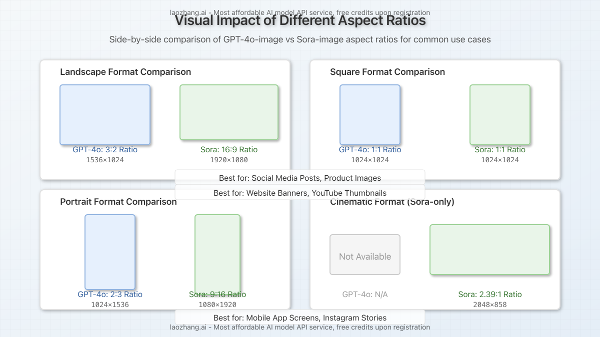 Side-by-side comparison showing different aspect ratios and their visual impact