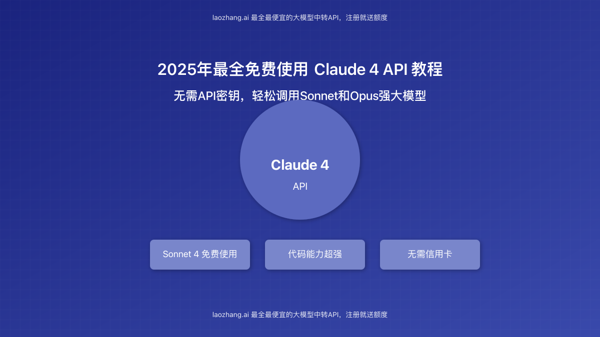 Claude 4 API封面图