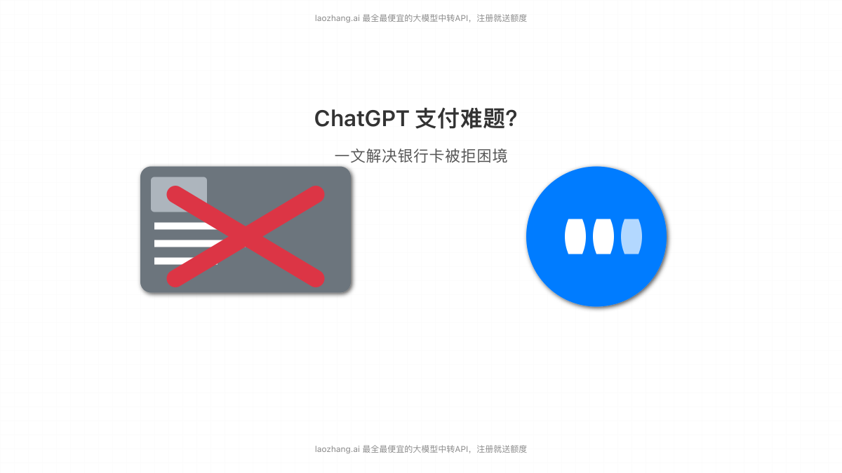 ChatGPT支付失败银行卡被拒问题封面图