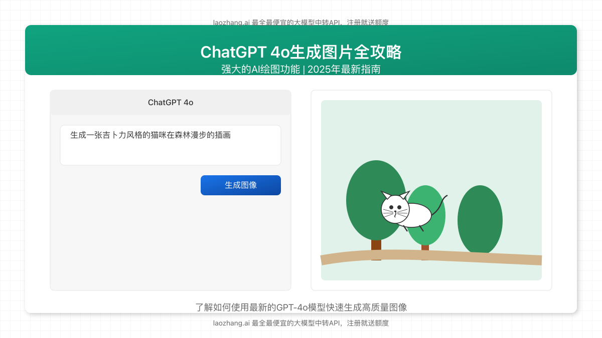 ChatGPT 4o生成图片封面图