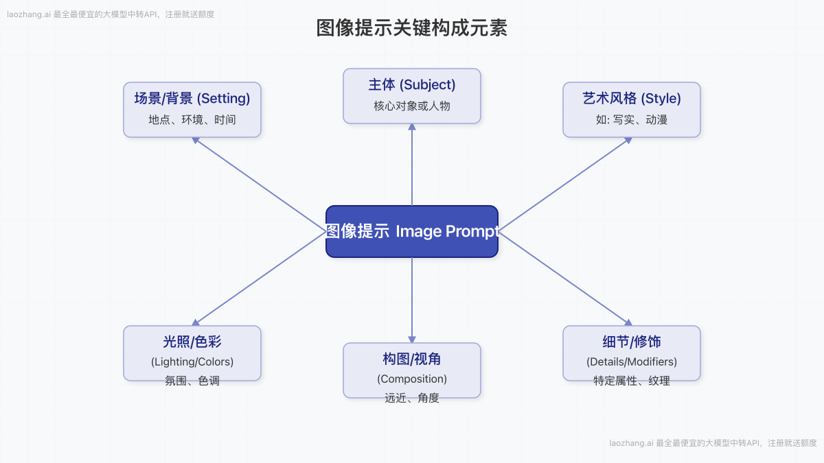 图像提示关键构成元素图解