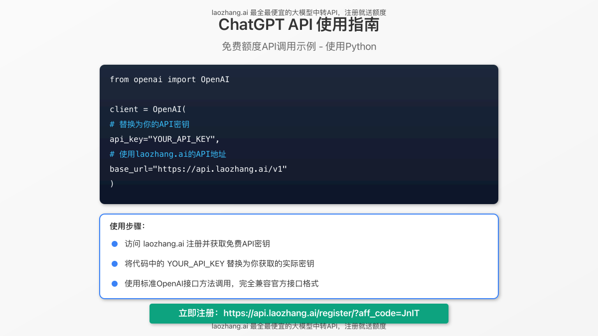 ChatGPT API使用指南