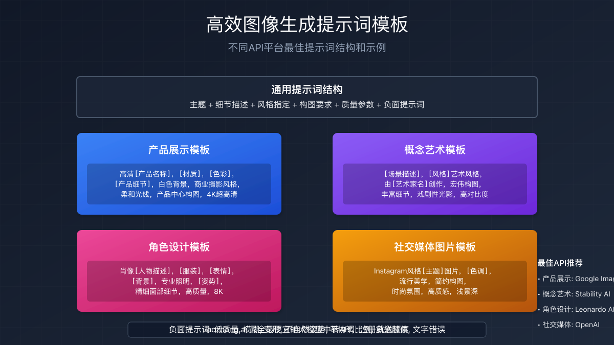 高效图像生成提示词模板