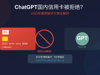 ChatGPT国内信用卡被拒绝怎么办?2025年最新解决方案(5分钟搞定)