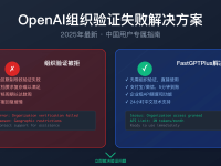 OpenAI组织验证失败解决方案2025:中国用户替代充值指南