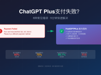 ChatGPT Plus支付失败解决方案2025 - 6种方法99%成功率