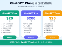 ChatGPT Plus订阅价格全解析:2025年最新价格对比与充值方案