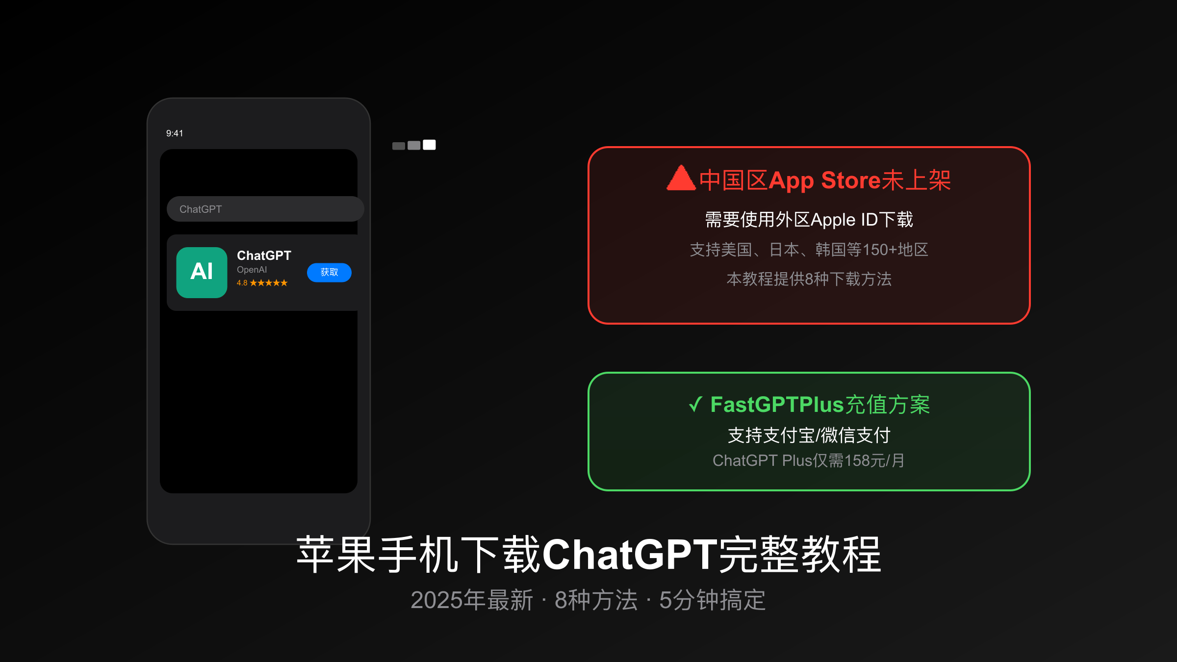 苹果手机下载ChatGPT完整教程封面图