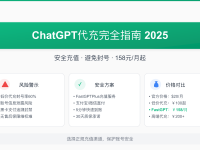 ChatGPT代充安全指南:2025年最新风险分析与正规充值方案(158元/月)