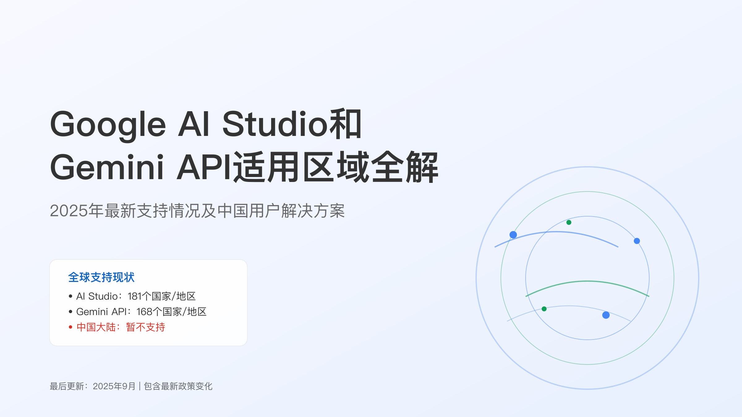 Google AI Studio和Gemini API全球区域支持概览