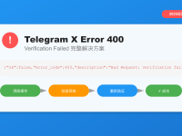 Telegram X Error 400解决方案(2025成功率85%)