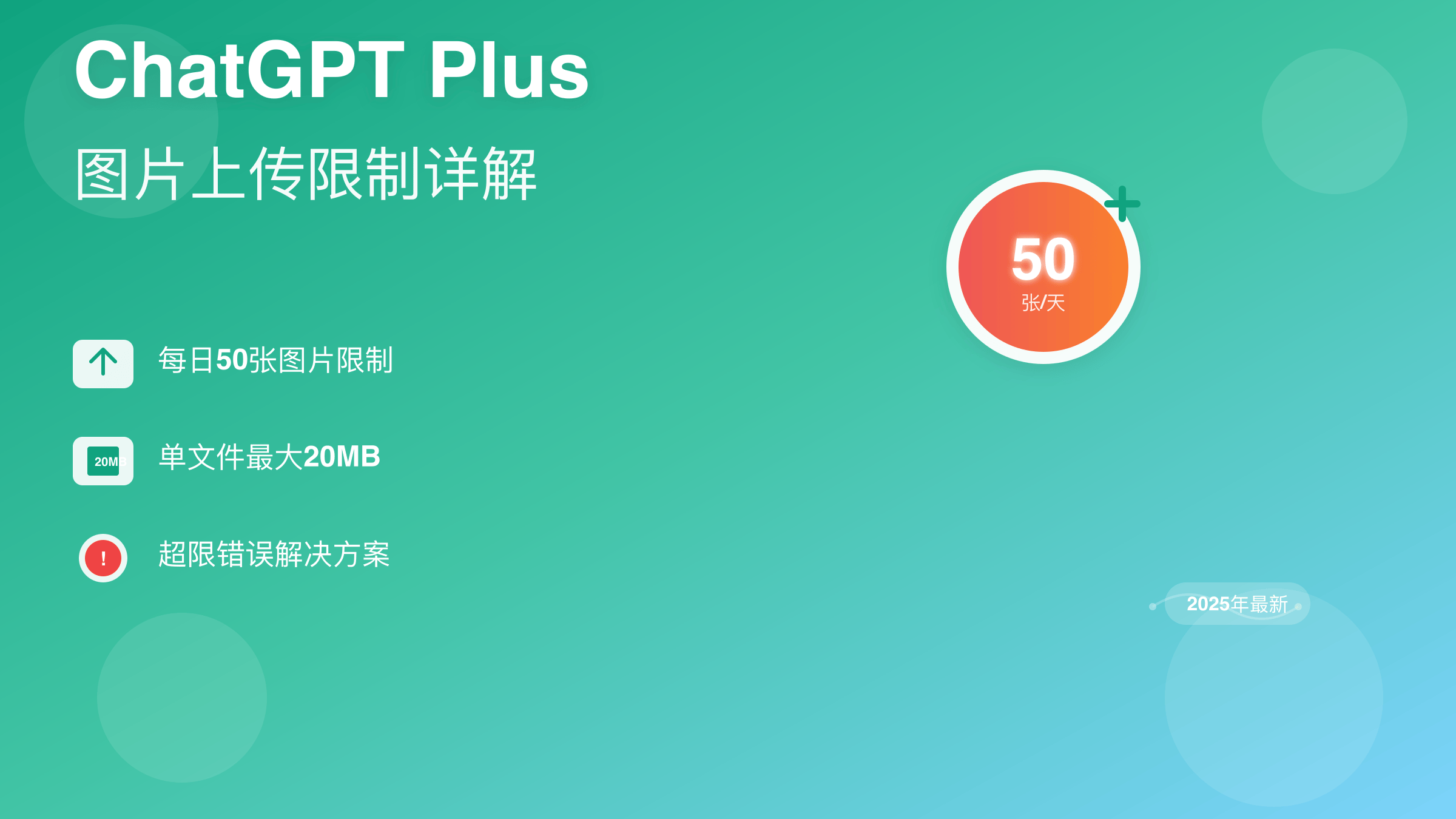 ChatGPT Plus图片上传限制完整指南
