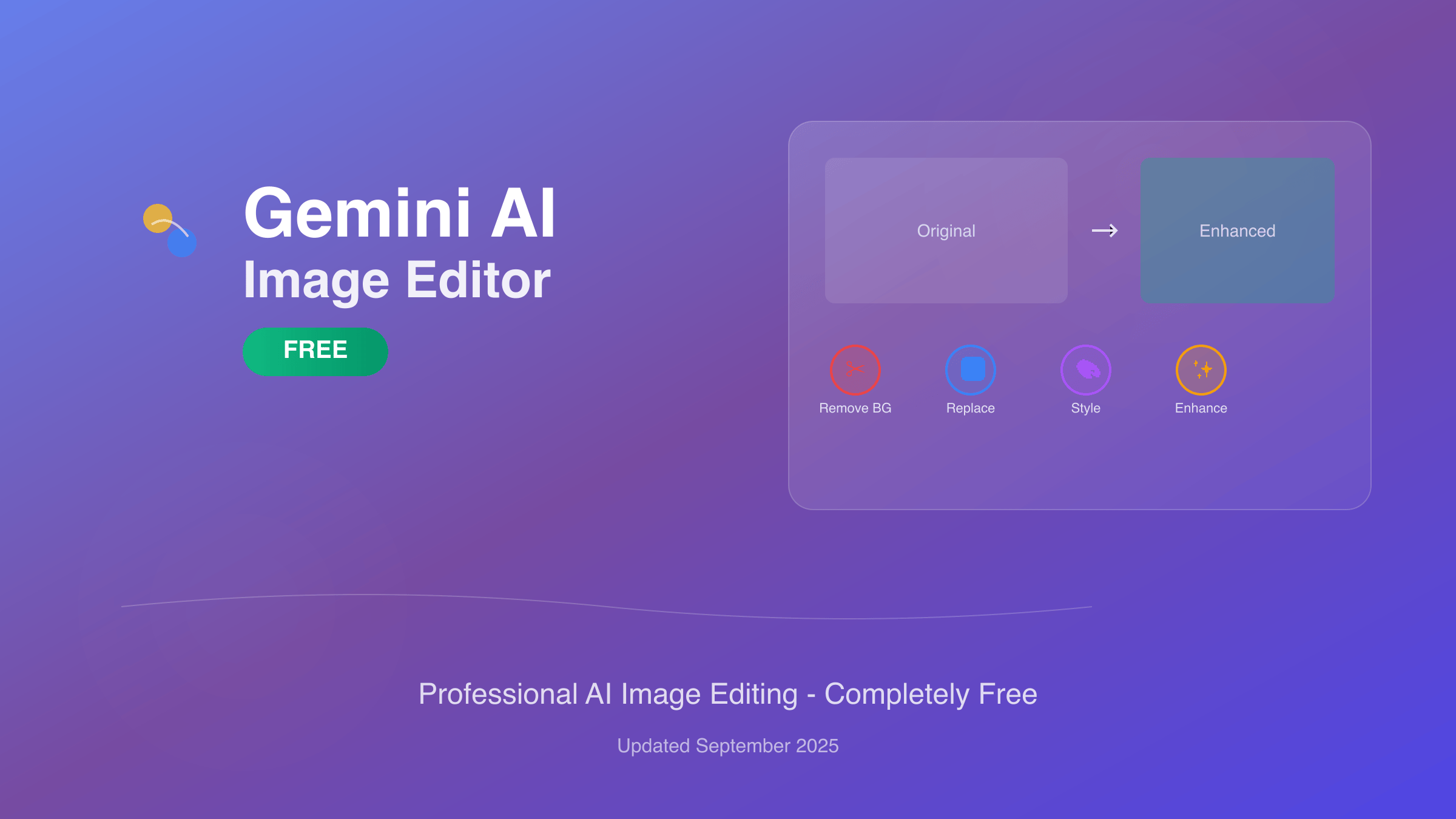 Gemini AI免费图片编辑器界面展示