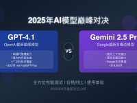 GPT-4.1 vs Gemini 2.5 Pro对比2025:8维度深度评测