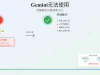 Gemini无法使用?2025年7种解决方案详解(99.7%成功率)